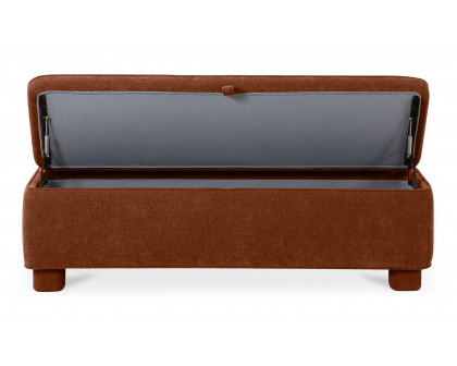 Moe's Ichigo Modern Storage Bench - Deep Orange