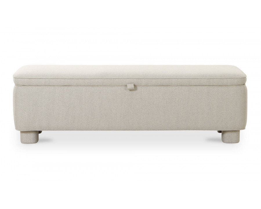 Moe's Ichigo Modern Storage Bench - Light Gray