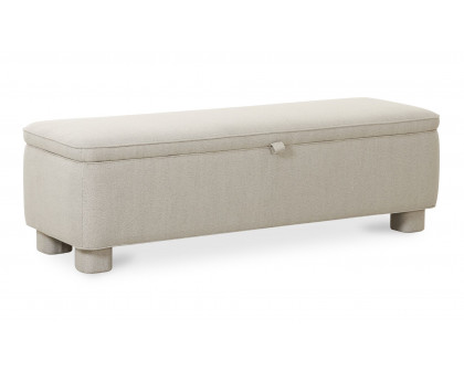 Moe's Ichigo Modern Storage Bench - Light Gray