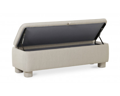 Moe's Ichigo Modern Storage Bench - Light Gray