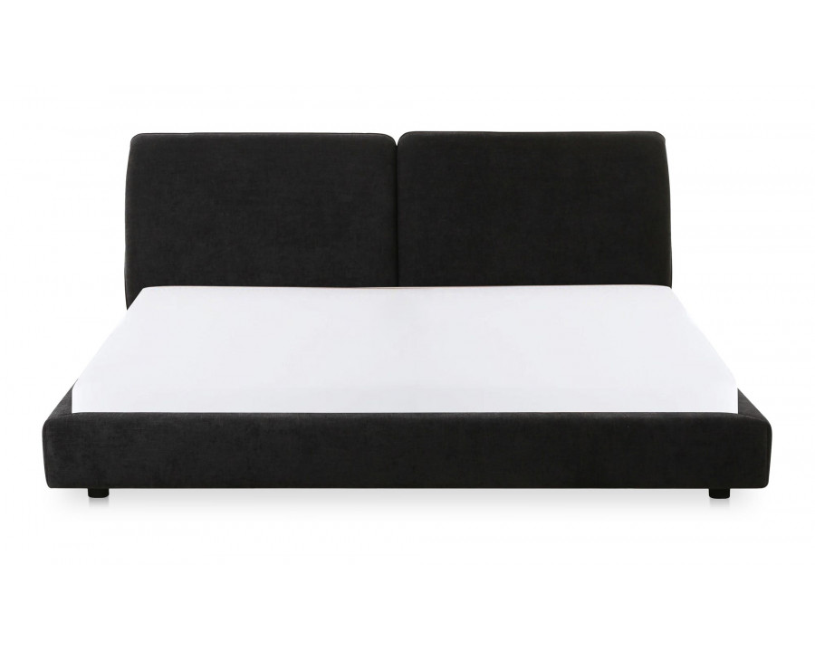 Moe's Zeppelin Contemporary Queen Size Bed - Heather Black