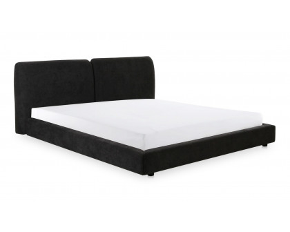 Moe's Zeppelin Contemporary Queen Size Bed - Heather Black