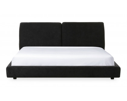 Moe's Zeppelin Contemporary Queen Size Bed - Heather Black