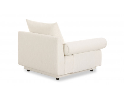 Moe's Rosello Contemporary Left Arm Chair - White