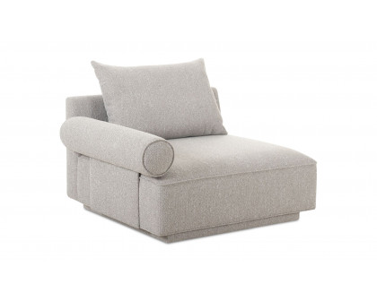 Moe's Rosello Contemporary Left Arm Chair - Light Gray