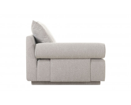 Moe's Rosello Contemporary Left Arm Chair - Light Gray