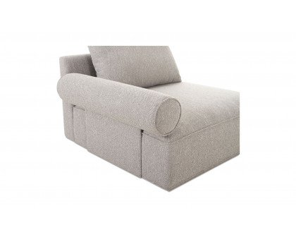 Moe's Rosello Contemporary Left Arm Chair - Light Gray