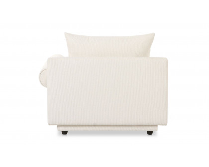 Moe's Rosello Contemporary Right Arm Chair - White