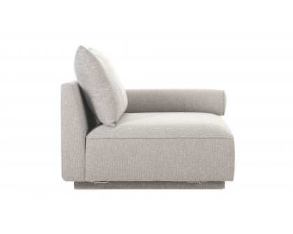 Moe's Rosello Contemporary Right Arm Chair - Light Gray