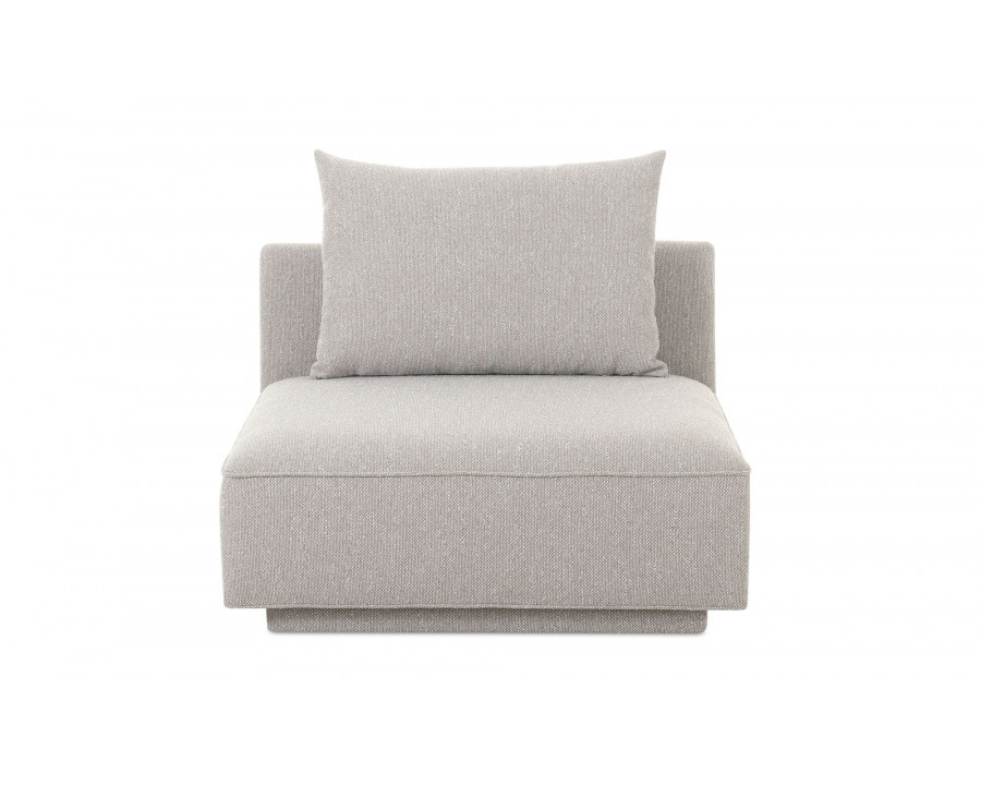 Moe's Rosello Contemporary Slipper Chair - Light Gray