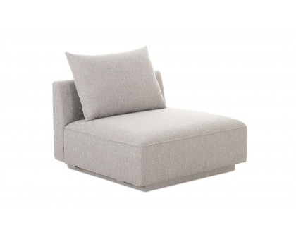 Moe's Rosello Contemporary Slipper Chair - Light Gray