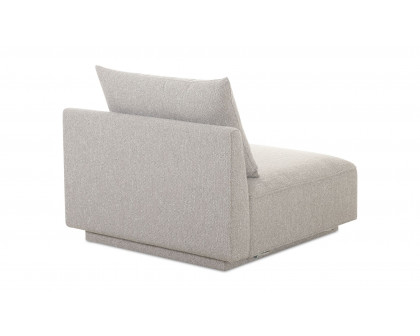 Moe's Rosello Contemporary Slipper Chair - Light Gray