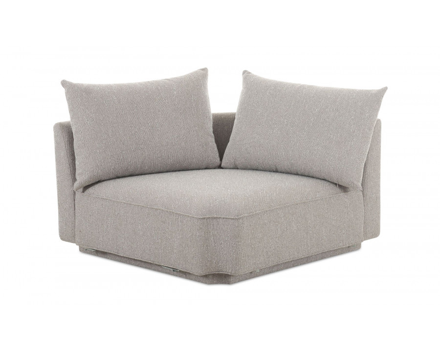 Moe's Rosello Contemporary Corner Chair - Light Gray