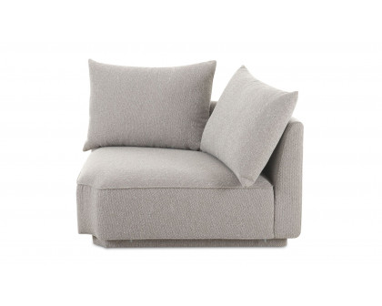 Moe's Rosello Contemporary Corner Chair - Light Gray