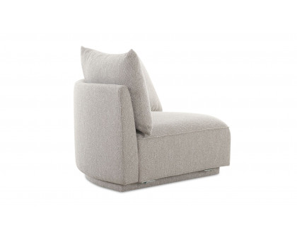 Moe's Rosello Contemporary Corner Chair - Light Gray