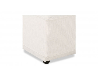 Moe's Rosello Contemporary Ottoman - White