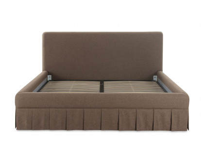 Moe's Maren Contemporary Queen Size Bed - Brown