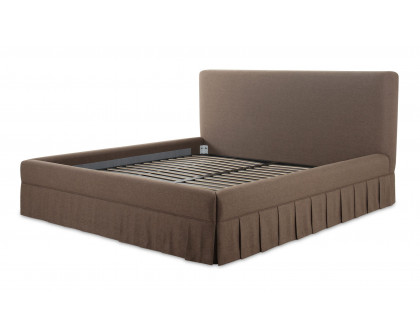 Moe's Maren Contemporary Queen Size Bed - Brown