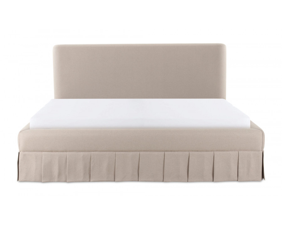 Moe's Maren Contemporary Queen Size Bed - Beige