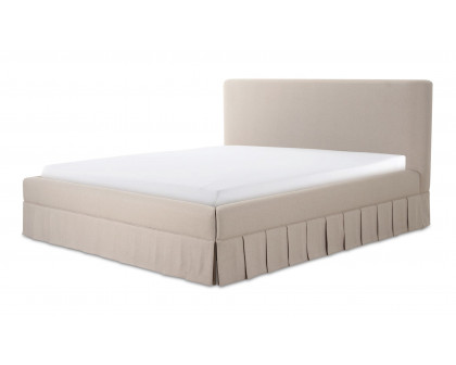 Moe's Maren Contemporary Queen Size Bed - Beige