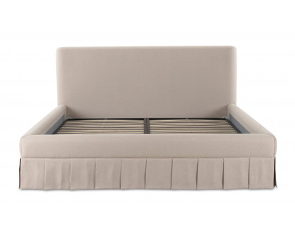 Moe's Maren Contemporary Queen Size Bed - Beige