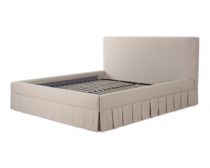 Moe's Maren Contemporary Queen Size Bed - Beige