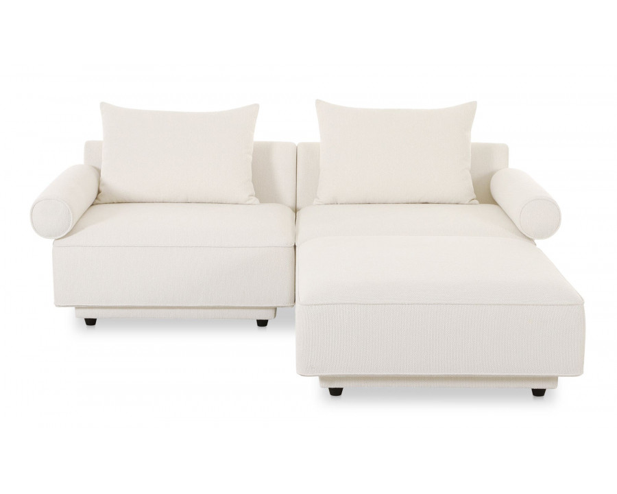 Moe's - Rosello Lounge Contemporary Sectional in White