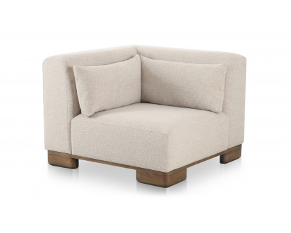 Moe's - June Rustic Corner Chair in Oatmeal