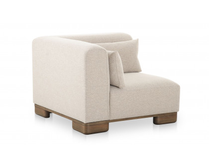 Moe's - June Rustic Corner Chair in Oatmeal