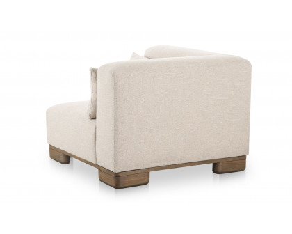 Moe's - June Rustic Corner Chair in Oatmeal