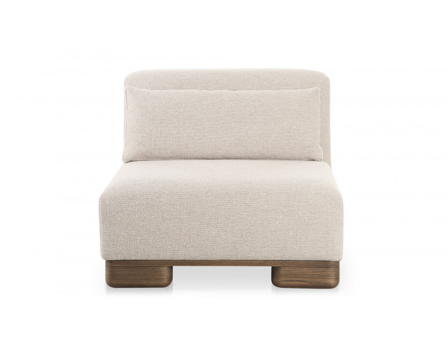 Moe's - June Rustic Slipper Chair in Oatmeal