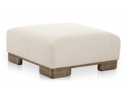 Moe's - June Rustic Ottoman in Oatmeal