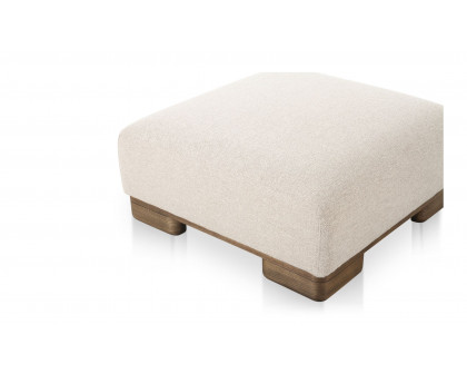 Moe's - June Rustic Ottoman in Oatmeal