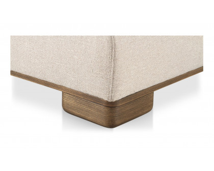 Moe's - June Rustic Ottoman in Oatmeal