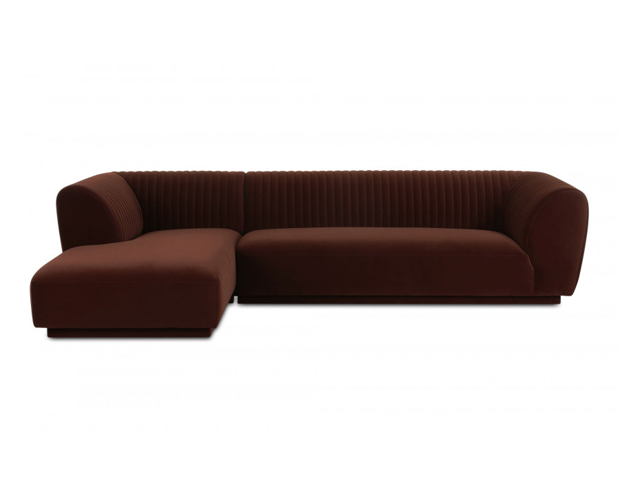 Moe's Zandro Contemporary Left Arm Sectional - Warm Brown