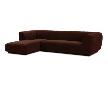 Moe's Zandro Contemporary Left Arm Sectional - Warm Brown