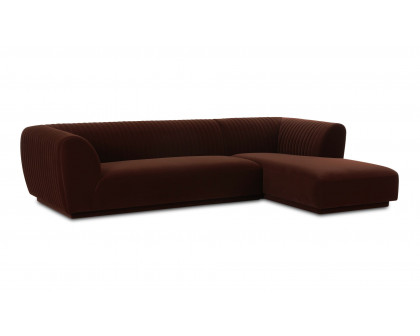 Moe's Zandro Contemporary Right Arm Sectional - Warm Brown