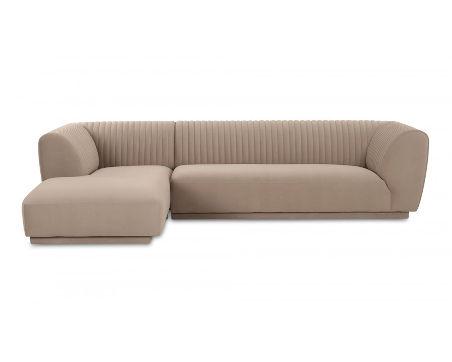 Moe's Zandro Contemporary Left Arm Sectional - Beige