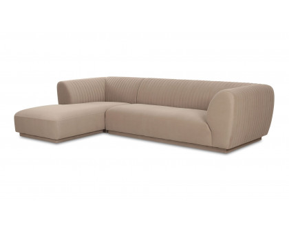 Moe's Zandro Contemporary Left Arm Sectional - Beige