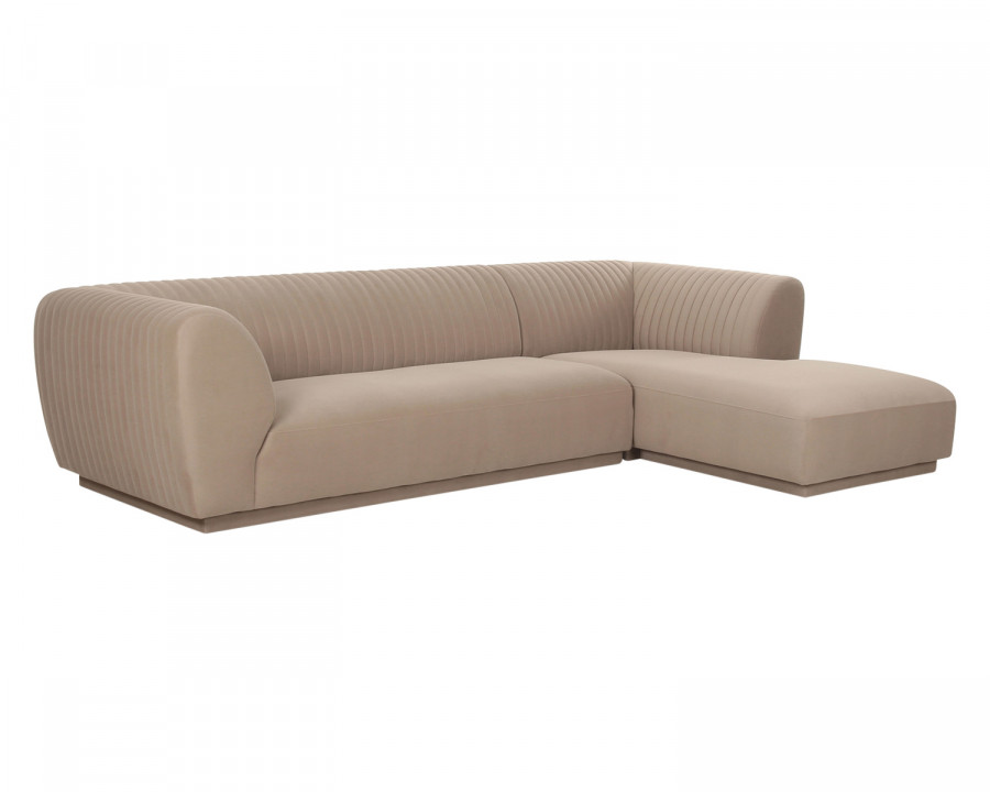 Moe's Zandro Contemporary Right Arm Sectional - Beige