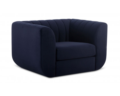 Moe's Rosy Contemporary Lounge Chair - Deep Blue