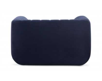 Moe's Rosy Contemporary Lounge Chair - Deep Blue