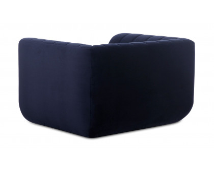 Moe's Rosy Contemporary Lounge Chair - Deep Blue