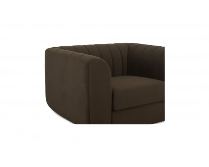 Moe's Rosy Contemporary Lounge Chair - Dark Brown