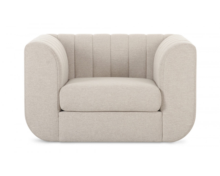 Moe's Rosy Contemporary Lounge Chair - Oatmeal