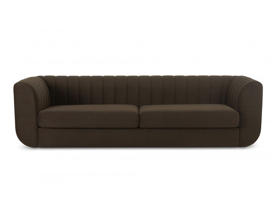 Moe's Rosy Contemporary Sofa - Dark Brown