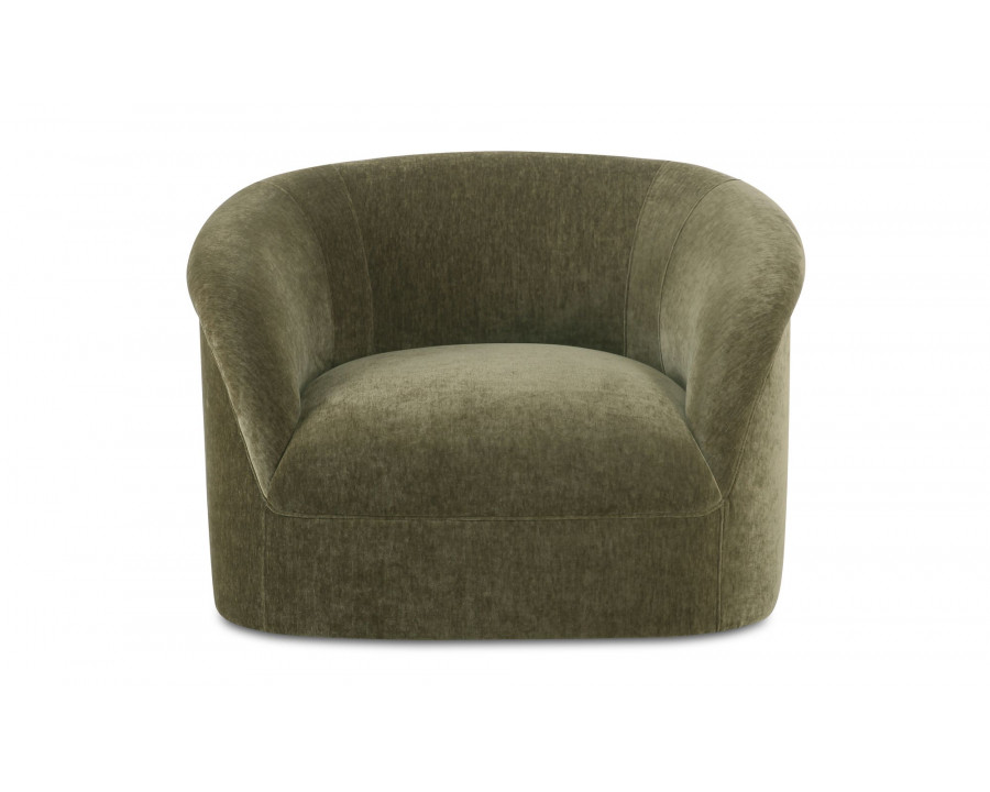 Moe's Thora Contemporary Lounge Chair - Dark Green