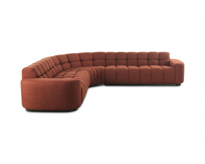 Moe's Roman Contemporary Sectional - Rust