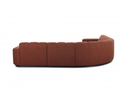 Moe's Roman Contemporary Sectional - Rust