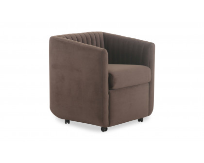 Moe's Jane Contemporary Dining Chair - Brown Velvet